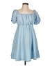 Unbranded 100% Polyester Solid Blue Casual Dress Size L - photo 1