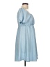 Unbranded 100% Polyester Solid Blue Casual Dress Size L - photo 4