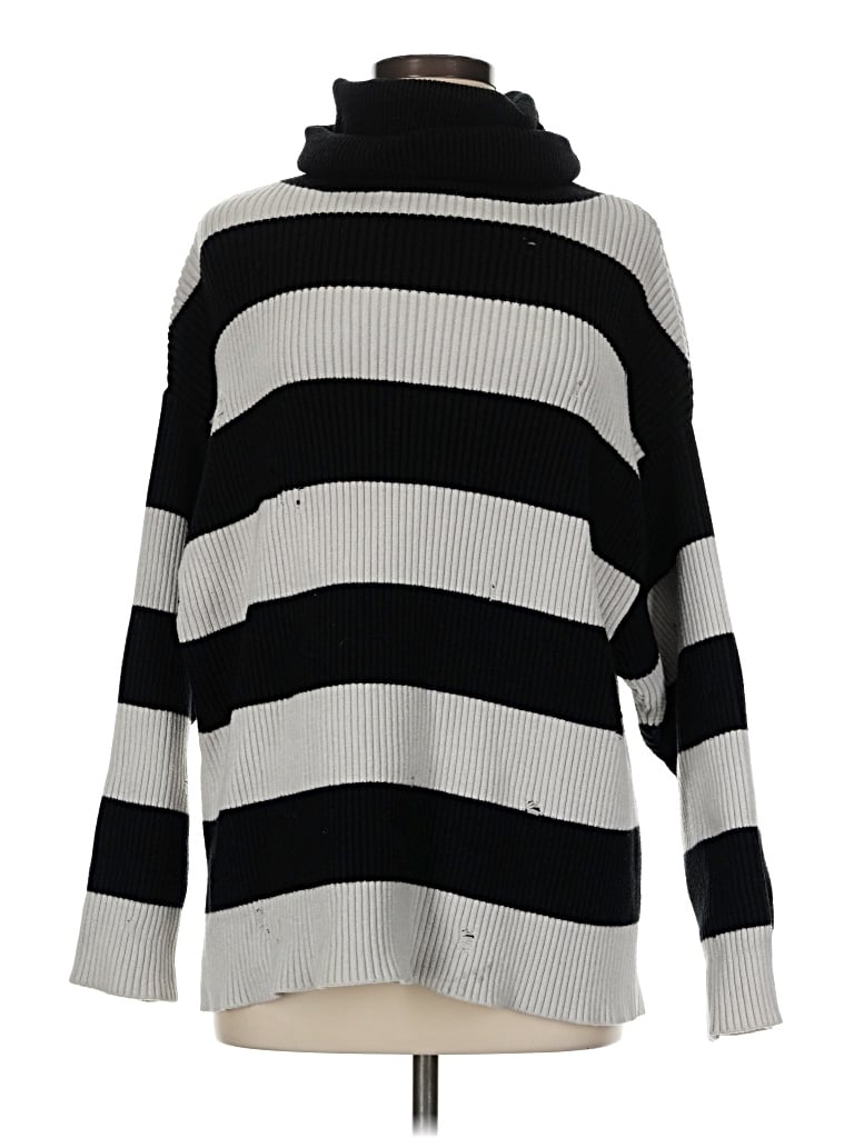 Pre-owned Zara Turtleneck Sweater In Black