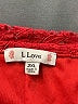 L Love 100% Rayon Red 3/4 Sleeve Blouse Size XXL - photo 7