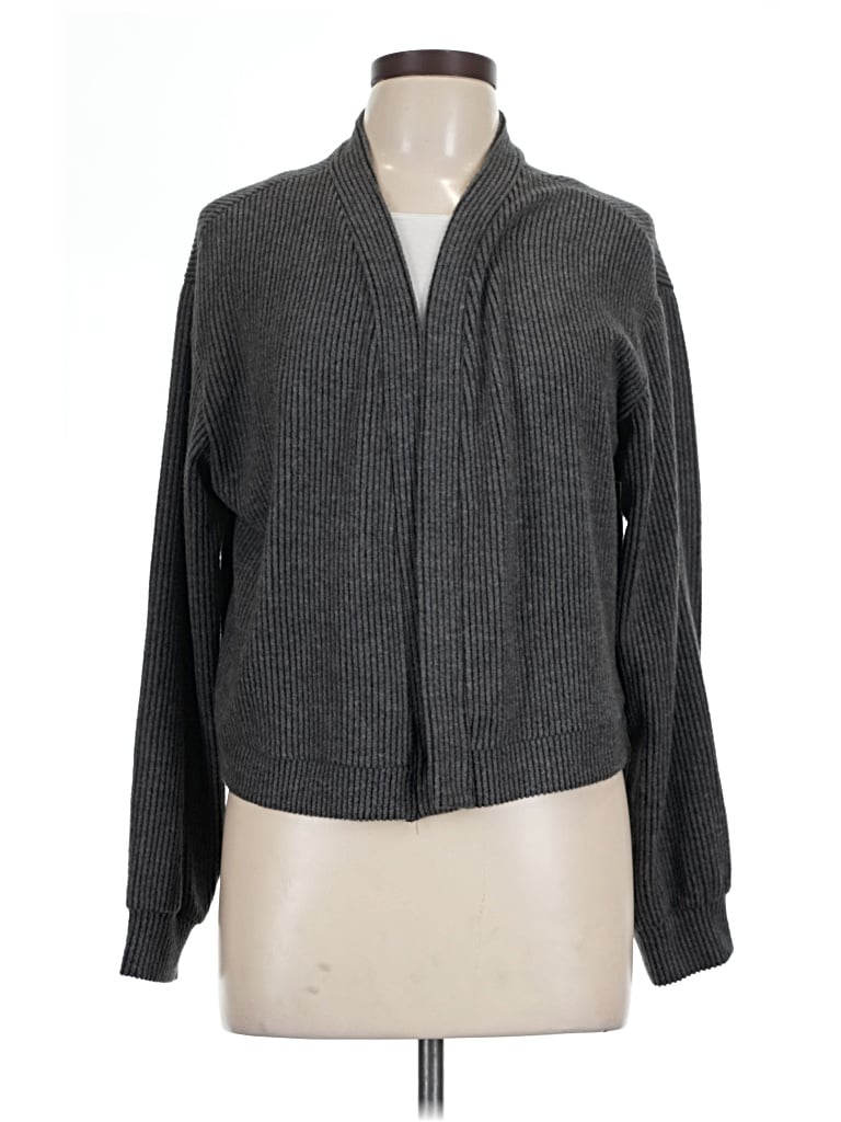 Pre-owned Assorted Brands Cardigan Sweater In Gray