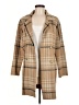 Anne Klein Plaid Tan Coat Size M - photo 1