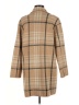 Anne Klein Plaid Tan Coat Size M - photo 2