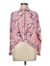 Umgee Floral Pink Long Sleeve Blouse Size M - photo 1