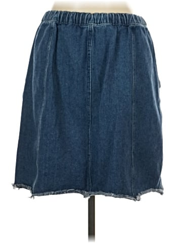 Allegra K Denim Skirt (view 2)