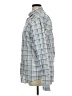 Express Checkered-gingham Blue Long Sleeve Button-Down Shirt Size XL - photo 5
