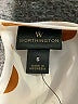 Worthington 100% Polyester Polka Dots White Ivory Short Sleeve Blouse Size S - photo 4