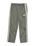 Adidas 100% Polyester Green Gray Track Pants Size 6 - photo 1
