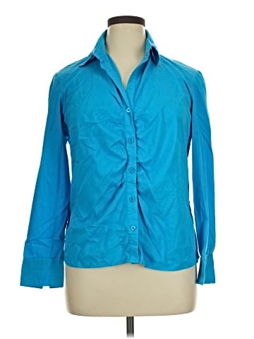 Jennifer & Grace 3/4 Sleeve Button-Down Shirt (view 1)