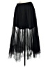 Aqua 100% Polyester Black Formal Skirt Size M - photo 1