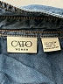 Cato 100% Tencel Blue Long Sleeve Button-Down Shirt Size 22 - photo 7