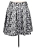 Apt. 9 100% Polyester Paisley Gray Casual Skirt Size 16 Petite - photo 2