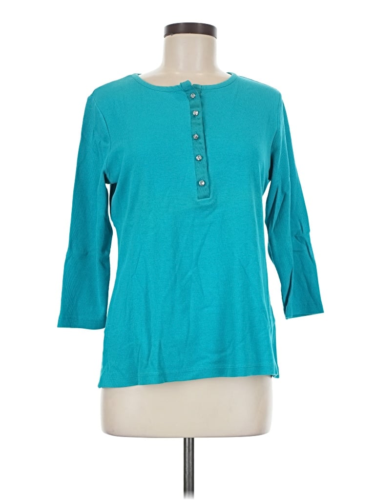 Pre-owned White Stag 3/4 Sleeve T-shirt In Teal