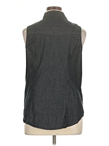Faded Glory Sleeveless Button-Down Shirt (view 2)