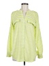 Calvin Klein Stripes Green Long Sleeve Blouse Size M - photo 1