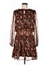 Easel 100% Polyester Floral Brown Casual Dress Size M - photo 1