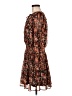 Easel 100% Polyester Floral Brown Casual Dress Size M - photo 5
