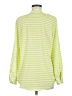 Calvin Klein Stripes Green Long Sleeve Blouse Size M - photo 2