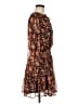 Easel 100% Polyester Floral Brown Casual Dress Size M - photo 4