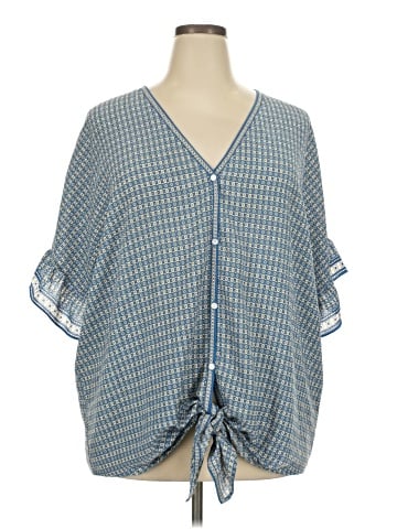 Max Studio 3/4 Sleeve Blouse (view 1)