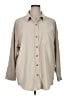 Unbranded 100% Polyester Solid Tan Ivory Long Sleeve Blouse Size XL - photo 1