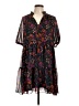 CeCe 100% Polyester Floral Black Casual Dress Size L - photo 1
