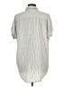 Lumiere Stripes Ivory Short Sleeve Button-Down Shirt Size L - photo 2