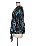 Unbranded 100% Polyester Teal Black 3/4 Sleeve Blouse Size L - photo 5