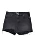 H&M Hearts Black Denim Shorts Size 37 waist (estimated) - photo 1