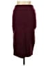 iris Solid Burgundy Casual Skirt Size L - photo 2