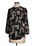 Not Your Daughter's Jeans 100% Polyester Black 3/4 Sleeve Blouse Size S - photo 1