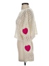 so Me 100% Polyester Hearts Ivory Pullover Sweater Size S - photo 5