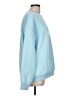 Unbranded Solid Blue Sweatshirt Size L - photo 4