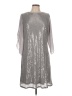 Grace Karin Metallic Silver Cocktail Dress Size L - photo 1