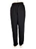 A New Day 100% Polyester Solid Black Track Pants Size M - photo 2