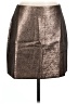 Ann Taylor LOFT Metallic Silver Faux Leather Skirt Size 10 - photo 1