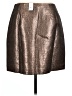Ann Taylor LOFT Metallic Silver Faux Leather Skirt Size 10 - photo 2