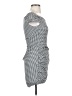 Aqua Houndstooth Gray Casual Dress Size XS - photo 4