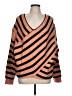 Unbranded Stripes Orange Pullover Sweater Size L - photo 1