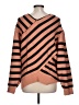 Unbranded Stripes Orange Pullover Sweater Size L - photo 2