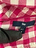 Gap Checkered-gingham Pink Long Sleeve Button-Down Shirt Size M - photo 7
