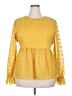 Zanzea Collection 100% Polyester Yellow Long Sleeve Blouse Size XXXL - photo 1