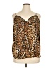Express 100% Polyester Brown Sleeveless Blouse Size XL - photo 1