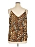 Express 100% Polyester Brown Sleeveless Blouse Size XL - photo 2