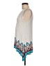 Rose + Olive Ivory Sleeveless Top Size M - photo 5