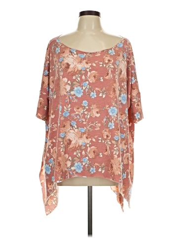 Ella Blue 3/4 Sleeve Blouse (view 1)