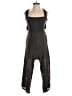 Lush 100% Cotton Solid Black Jumpsuit Size S - photo 1