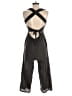 Lush 100% Cotton Solid Black Jumpsuit Size S - photo 2