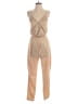 Astr 100% Polyester Metallic Gold Jumpsuit Size S - photo 1
