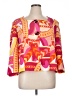 ASHRO 100% Polyester Print Pink Jacket Size 14 - photo 1